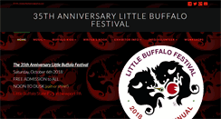 Desktop Screenshot of littlebuffalofestival.com