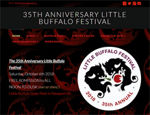 Tablet Screenshot of littlebuffalofestival.com